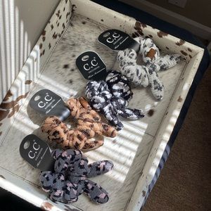 C.C hair scrunchies new